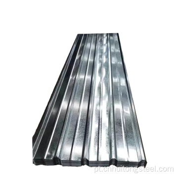 Folha de teto de metal de aço corrugado DX51D